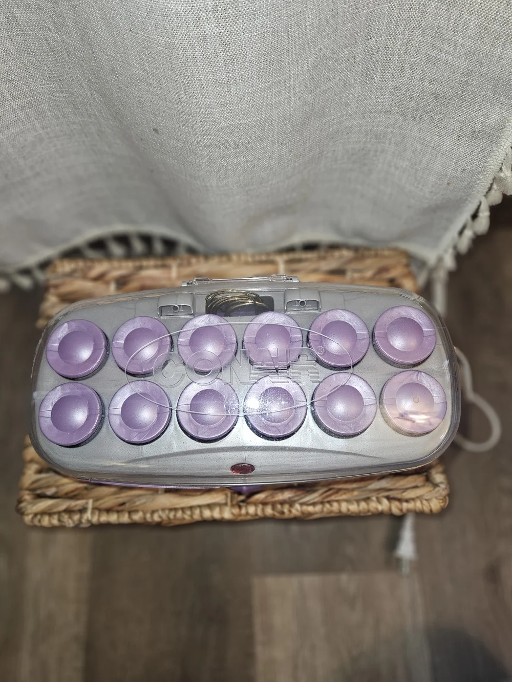 Conair Ion Shine Hot Rollers Set - Purple, Clean Works Well